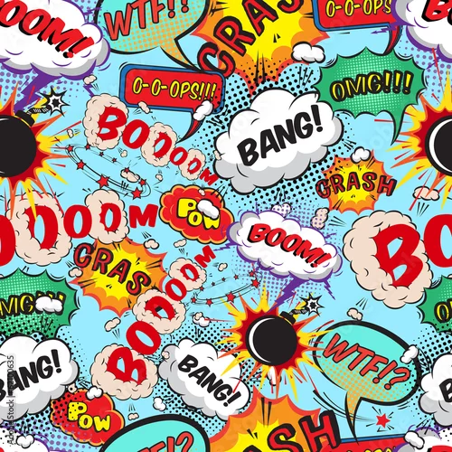 Tapety Wzór komiks dymki