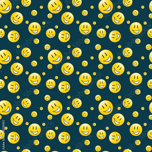 Endless smilies pattern