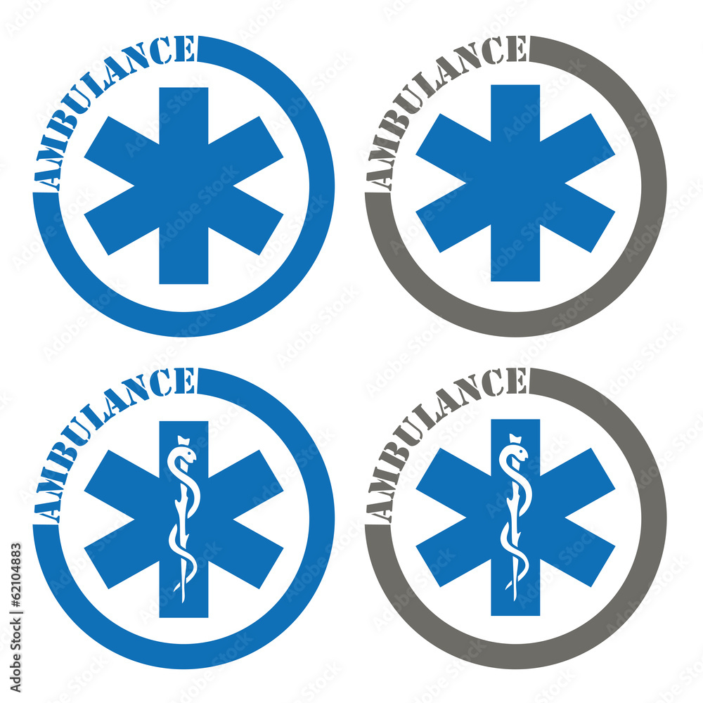 Logo ambulance. Logo ambulance.