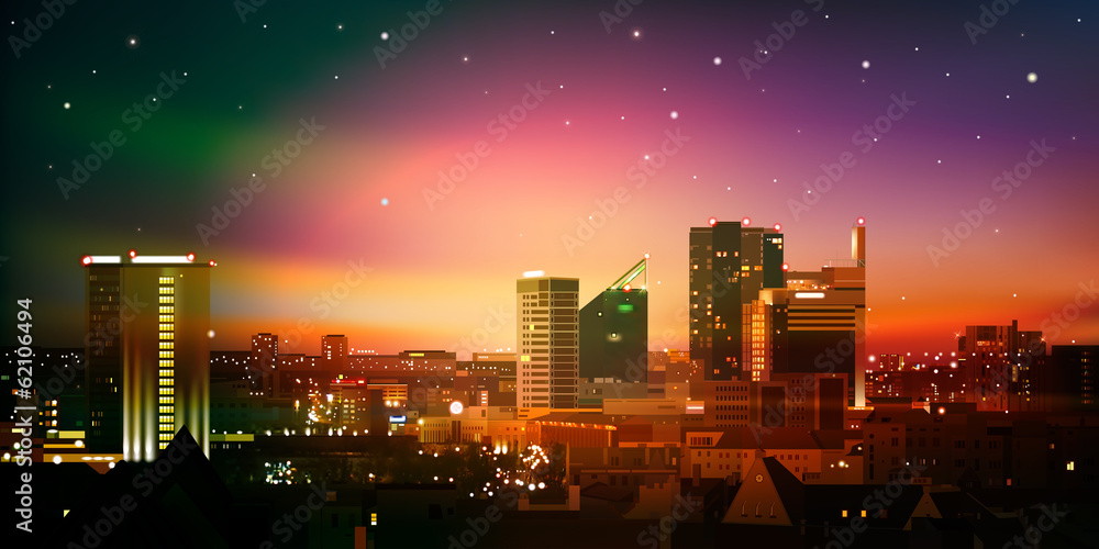 abstract background with city and sunrise abstract background with city and sunrise