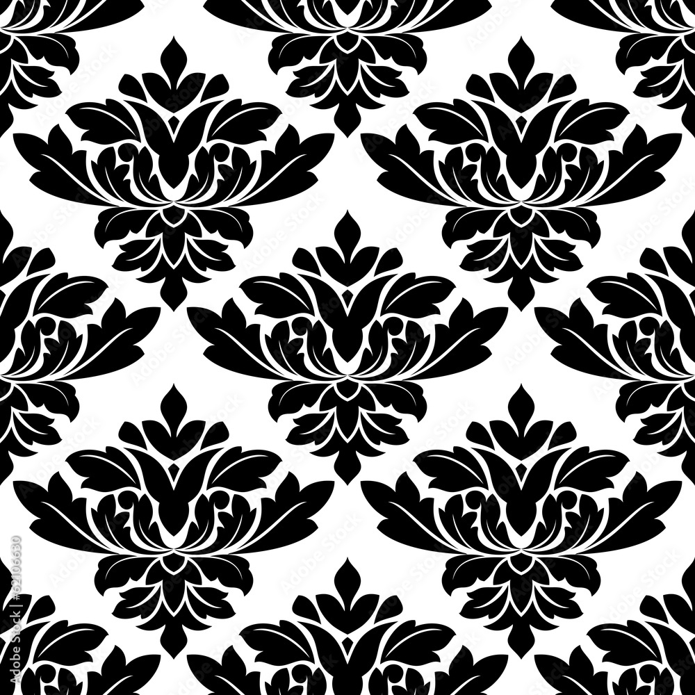 Damask style arabesque pattern Damask style arabesque pattern