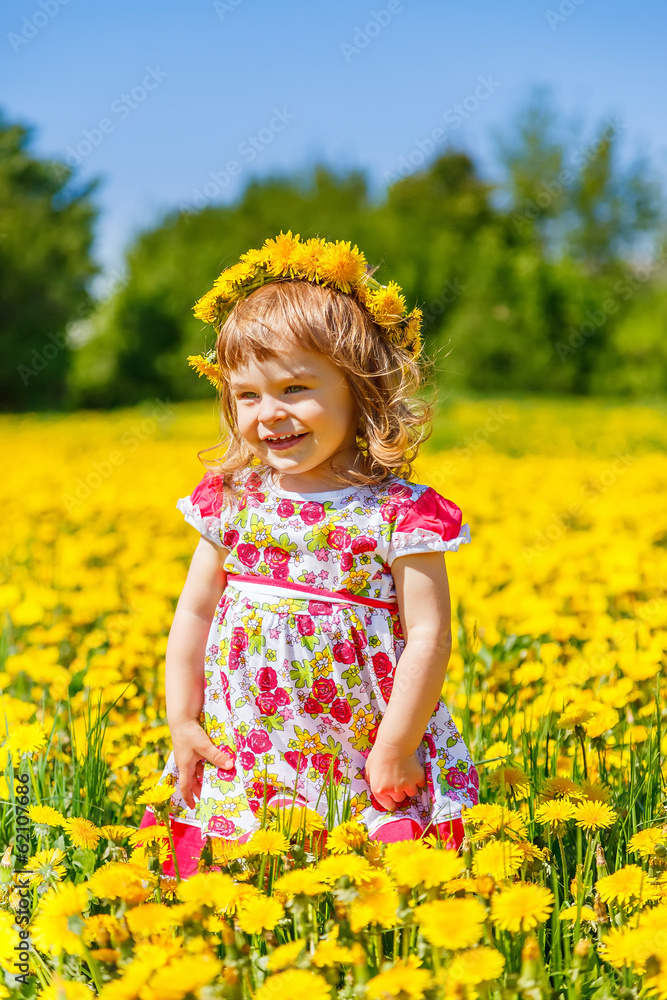 Little girl in the park Little girl in the park