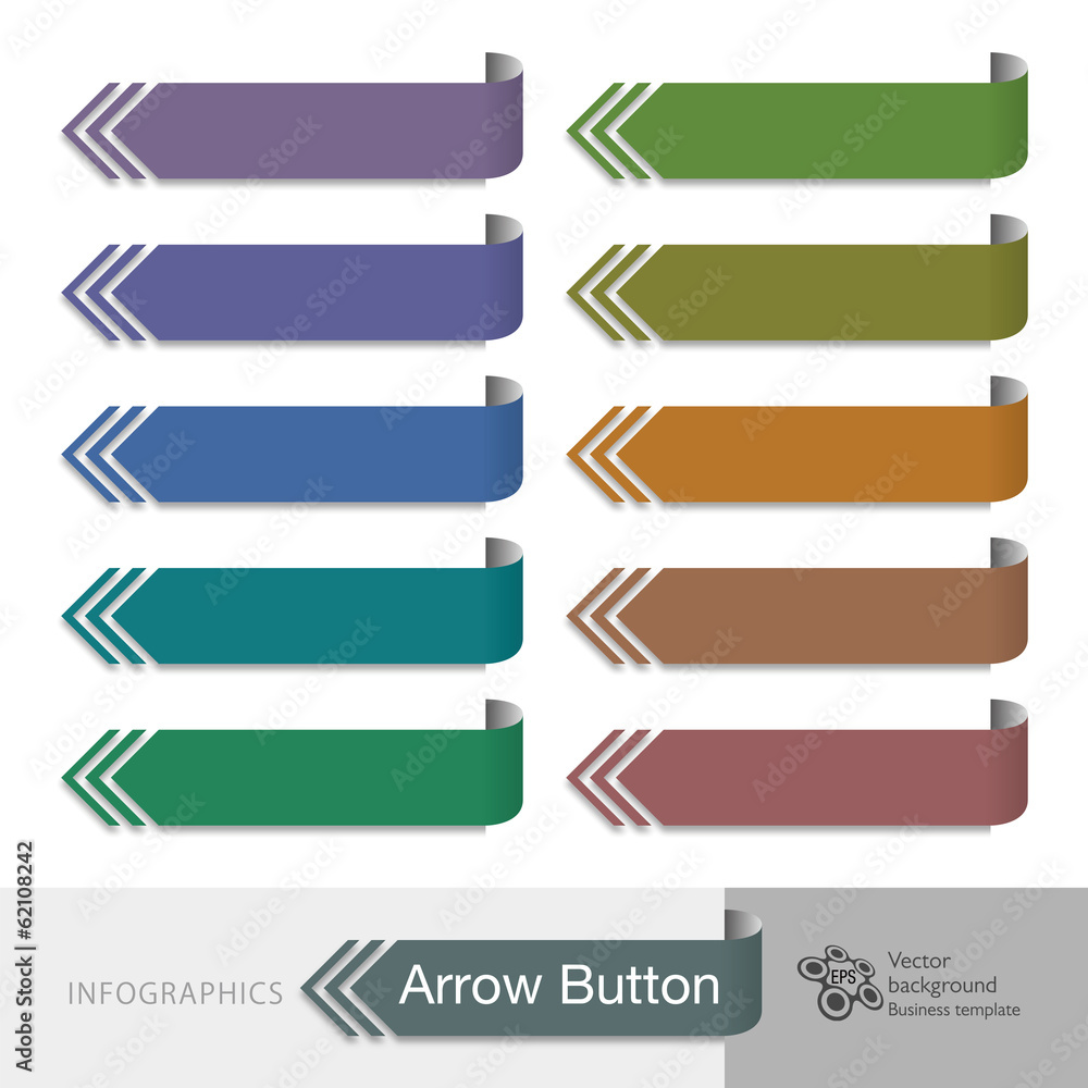 Infographic Vector Arrow Button Infographic Vector Arrow Button