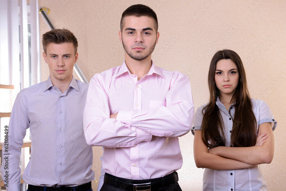 Business partners together at office Business partners together at office