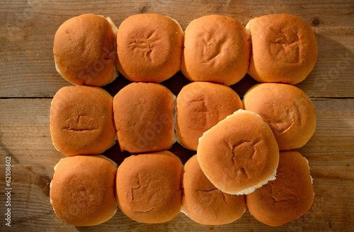 Bakers dozen bread rolls