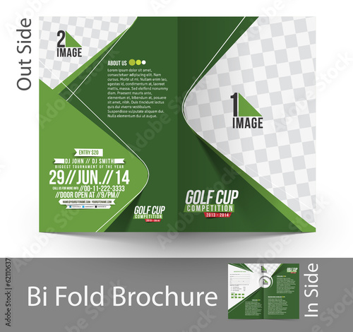 Bi-Fold Golf Tournament Brochure Design