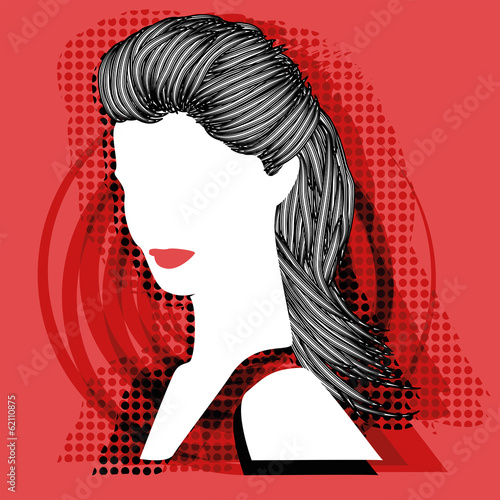 Moderne Frau Illustration Vektor