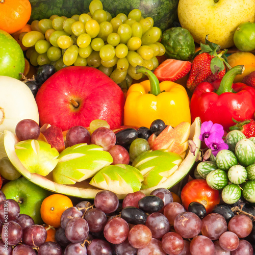 Fototapeta Naklejka Na Ścianę i Meble -  Fruits and vegetables for healthy
