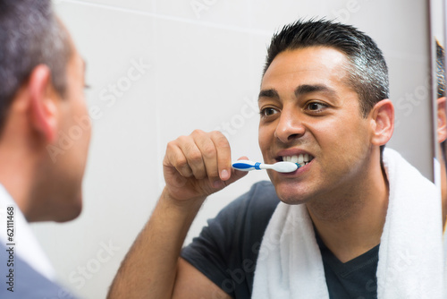 Teeth brushing photo