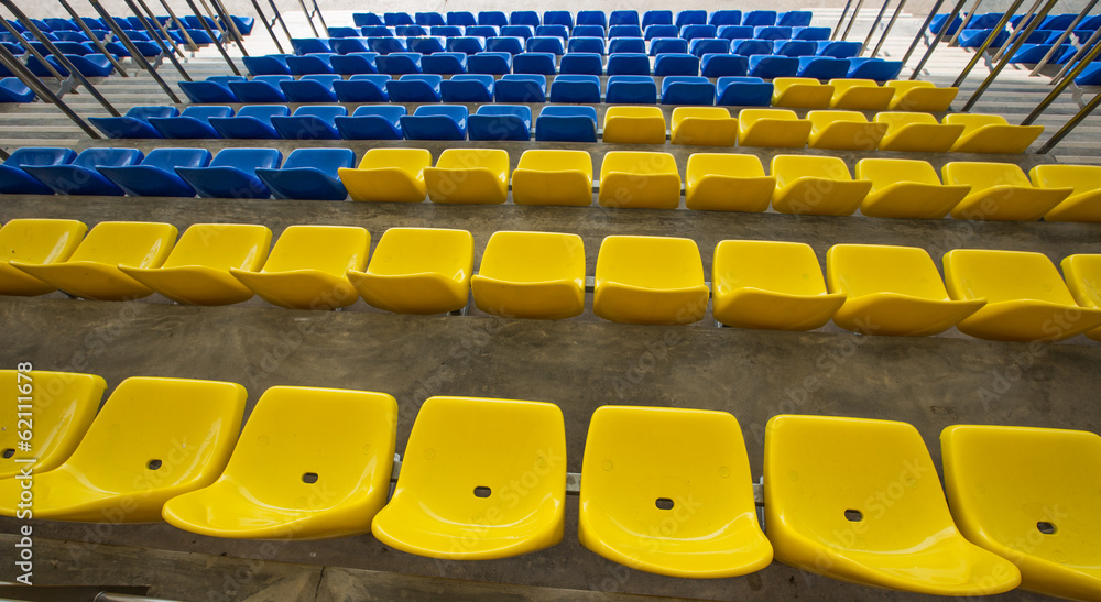 Fototapeta premium Empty stadium seats