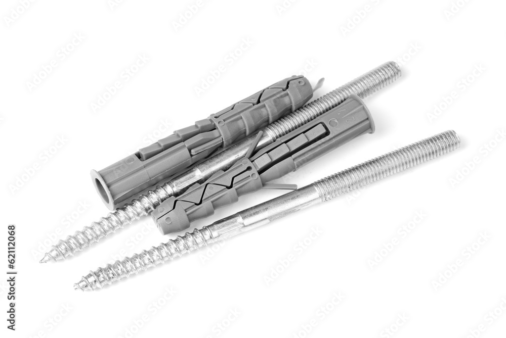 Macro of one screws with clipping path Macro of one screws with clipping path