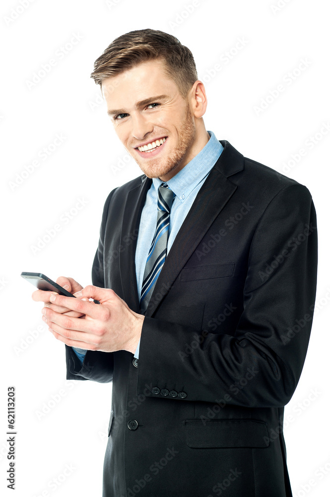 Businessman using mobile phone Businessman using mobile phone