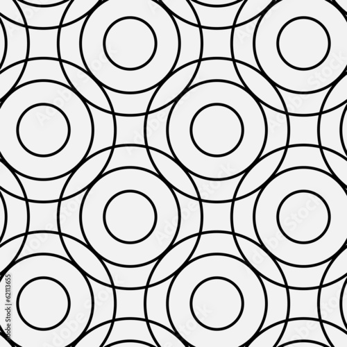 Crossing rings pattern