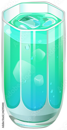 A glass of refreshing cocktail drink