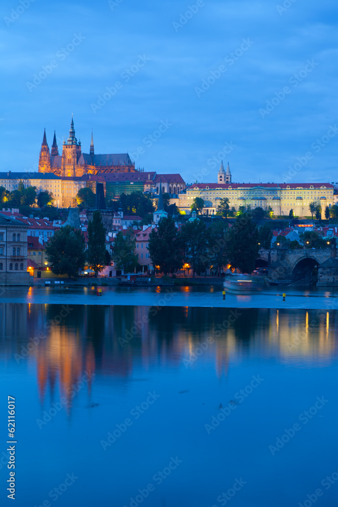 Night view of Prague 