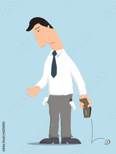 No money businessman