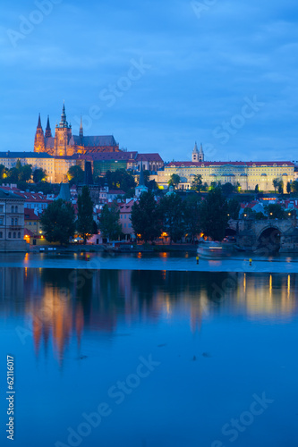Wallpaper Mural Night view of Prague  Torontodigital.ca