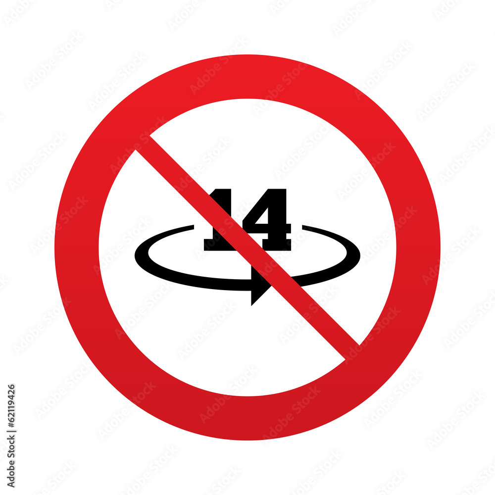 Return of goods within 14 days sign icon. Return of goods within 14 days sign icon.