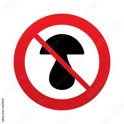 Mushroom sign icon. Boletus mushroom symbol.