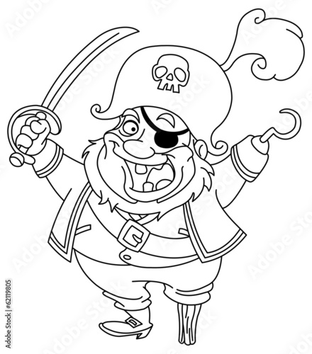 Outlined pirate