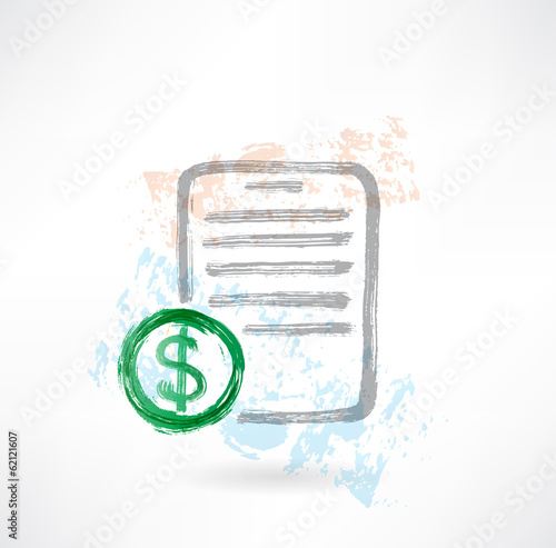 business doc grunge icon.