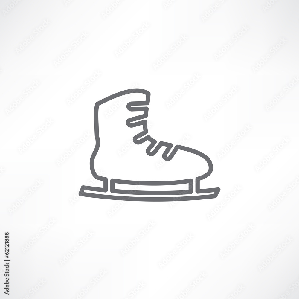 One white skate One white skate