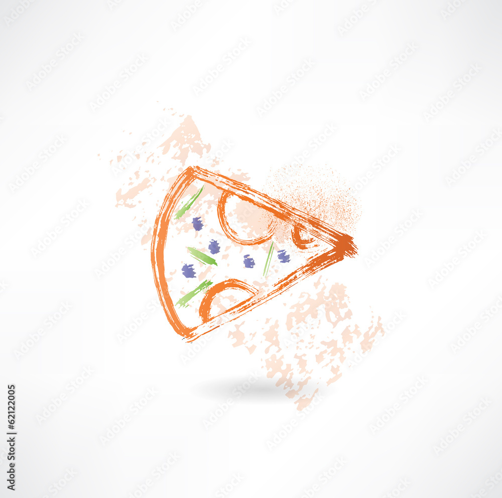 slice of pizza grunge icon slice of pizza grunge icon