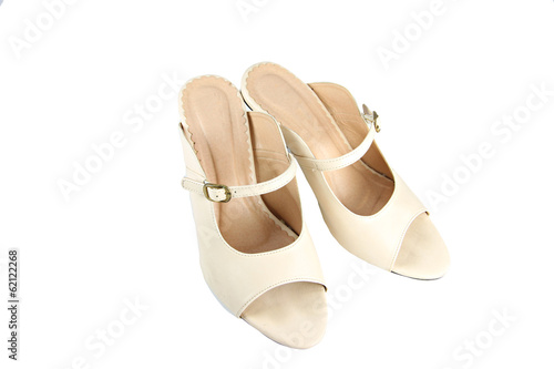 Ladies shoes isolated.