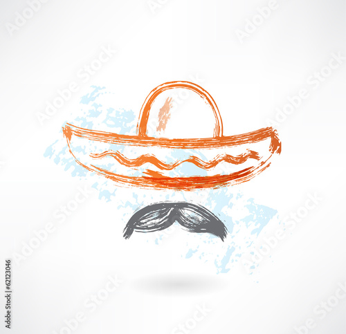 sombrero grunge icon