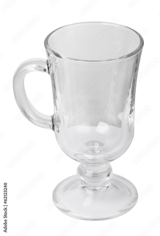 Empty glass with handle Empty glass with handle