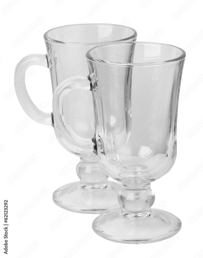Empty glass with handle Empty glass with handle