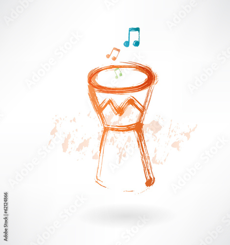 bongo drum grunge icon