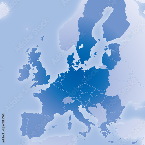 Europa Karte mit EU-Ländern