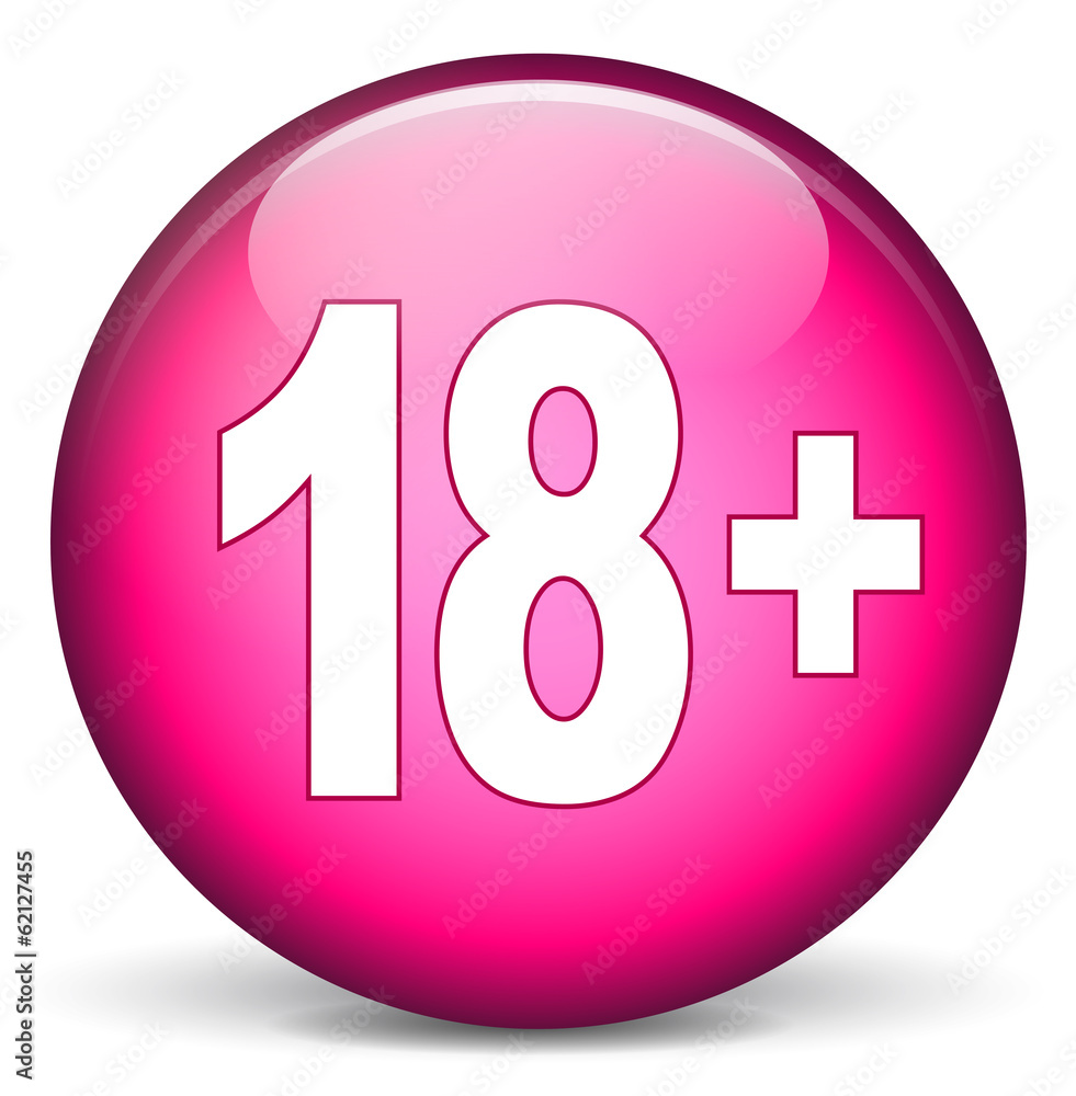 Adult pink round icon Adult pink round icon