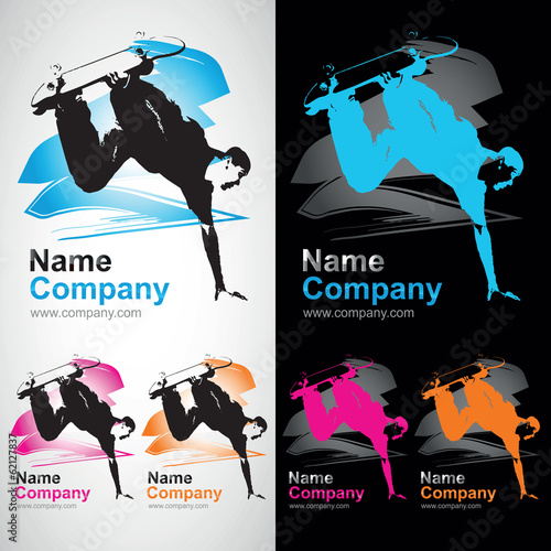 skateboard  skate xtrem club sport logo