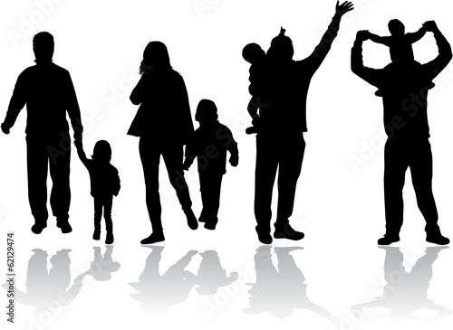 Family silhouettes