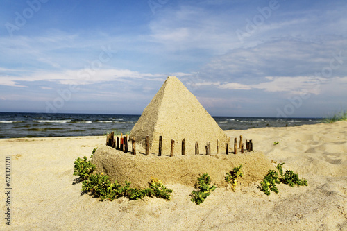 Sand castle.