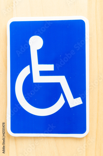 Billede på lærred cripple sign