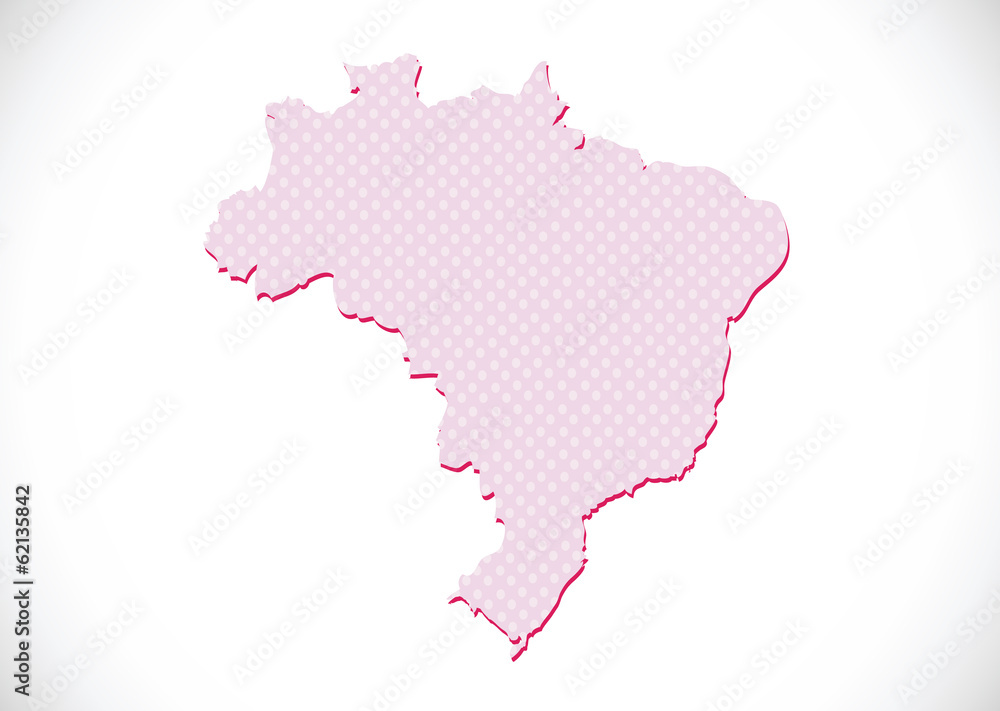 Brazil map and flag theme idea design