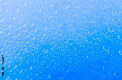 Water drop on color background