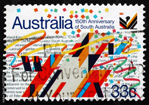 Postage stamp Australia 1986 Sculpture by O. H. Hajek photo