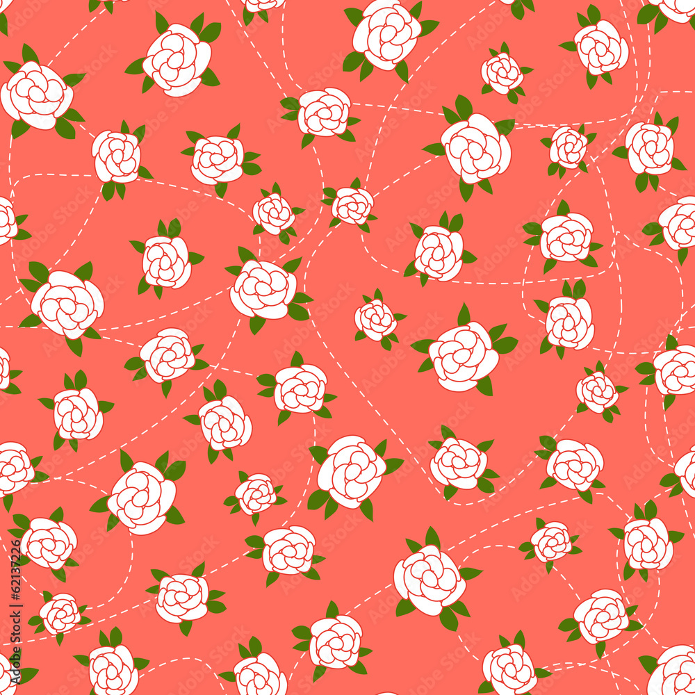 Little Rose seamless background
