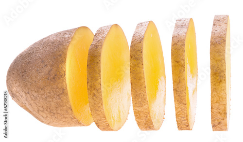 sliced potato