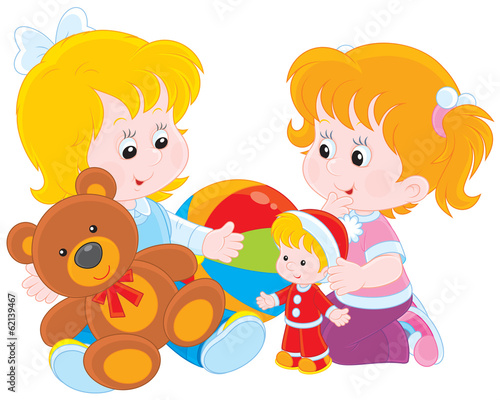 Girls playing