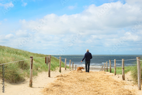 Beach and dunes on Dutch Texel