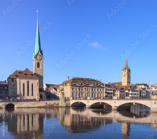 Zurich  Lady Minster and St. Peter Church