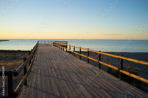 Wooden jetty