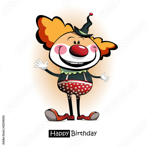 Happy Birthday clown smile