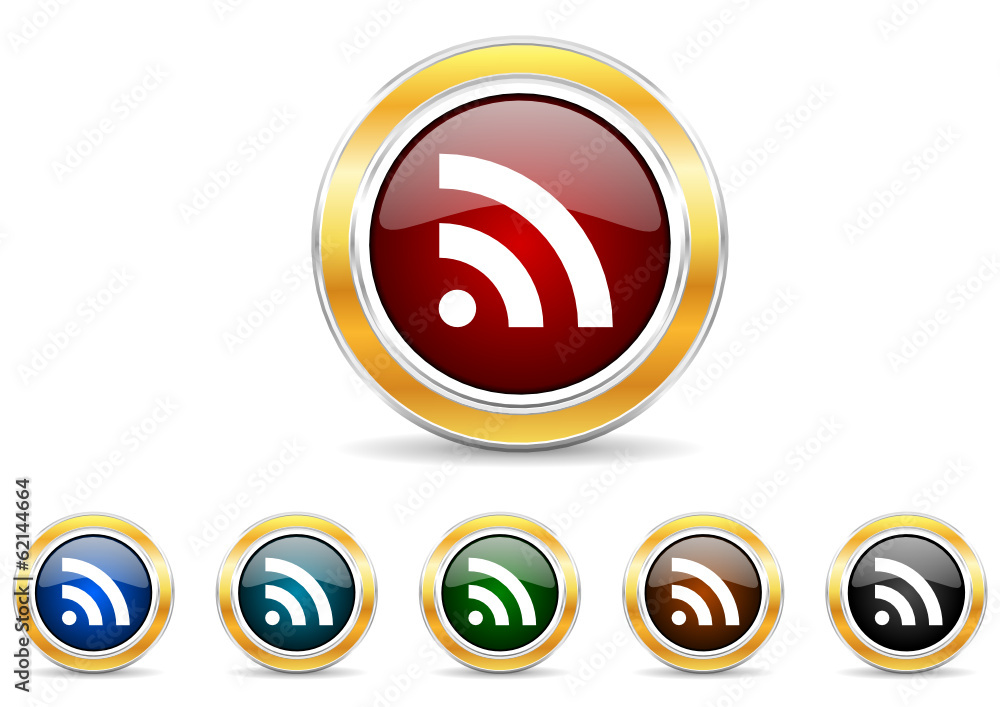 rss icon vector set rss icon vector set