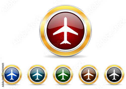 Free Download plane icon vector set - GFXLoad